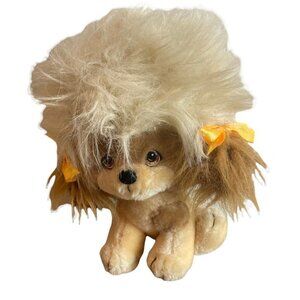 Vintage Plush Puffy Lion  Dog Puppy Special Effects 1985 Fluffy 1980s Rare HTF